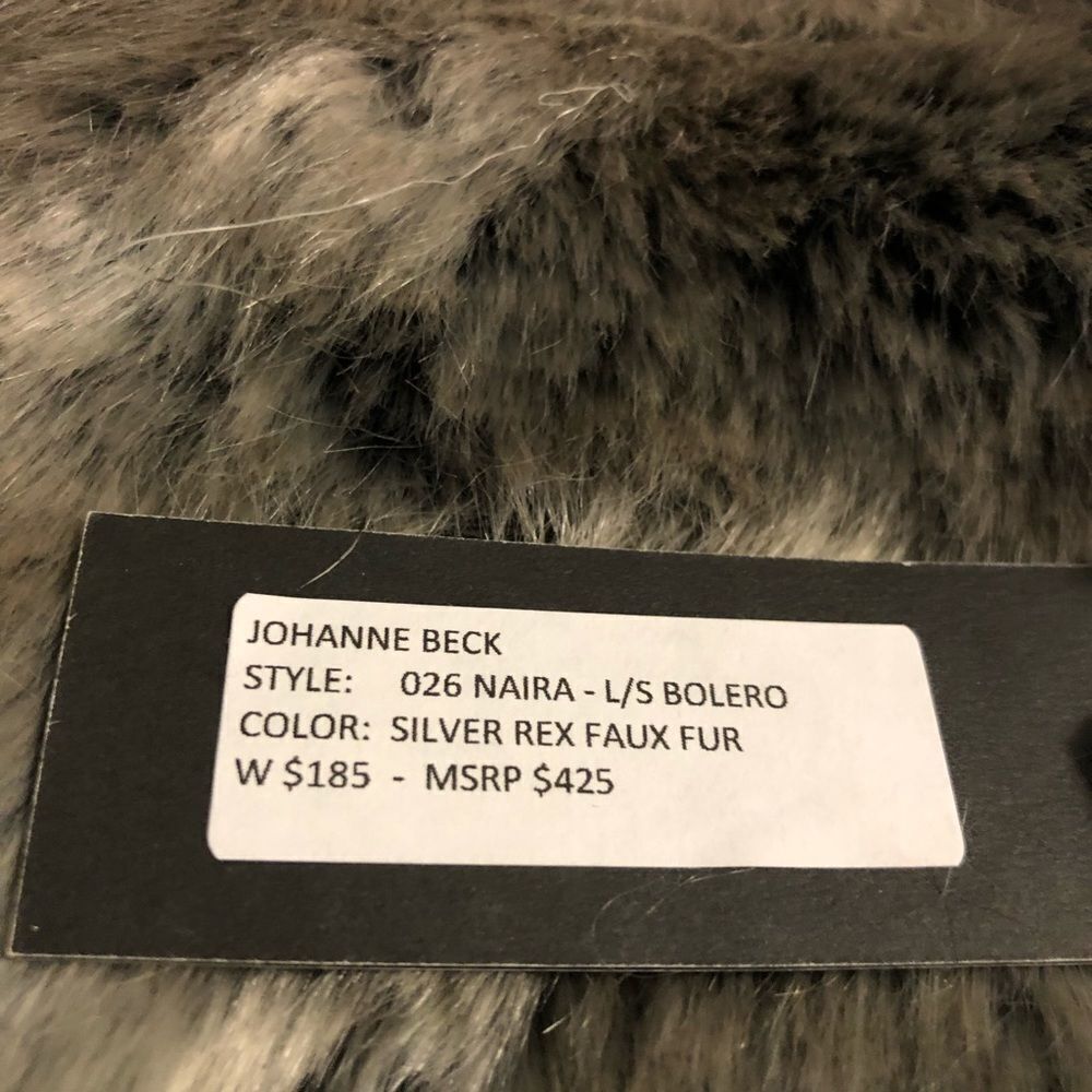 Silver fox faux fur jacket - Picture 5 of 5